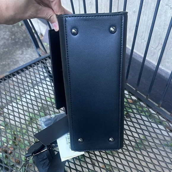 Valentino Orlandi Black Studded Crossbody Bag with Additional Wallet - Picture 3 of 16